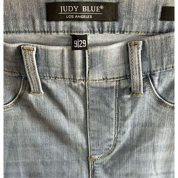 Women's Light Wash Judy Blue Pull on Skinny Fit Jeans Size 9/29 - Picture 6 of 6